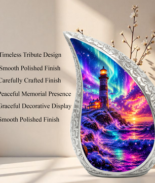 Ocean Wave Cremation Urn for Adult Ashes | Beautiful Ocean Theme Urn for Mom, Women & Human Ashes