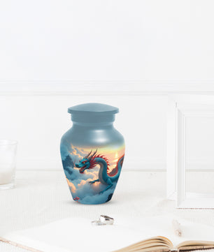 Celestial Sky Dragon Urn for Adult Ashes – Fantasy Dragon Adult Cremation Urn |  Memorial Urn