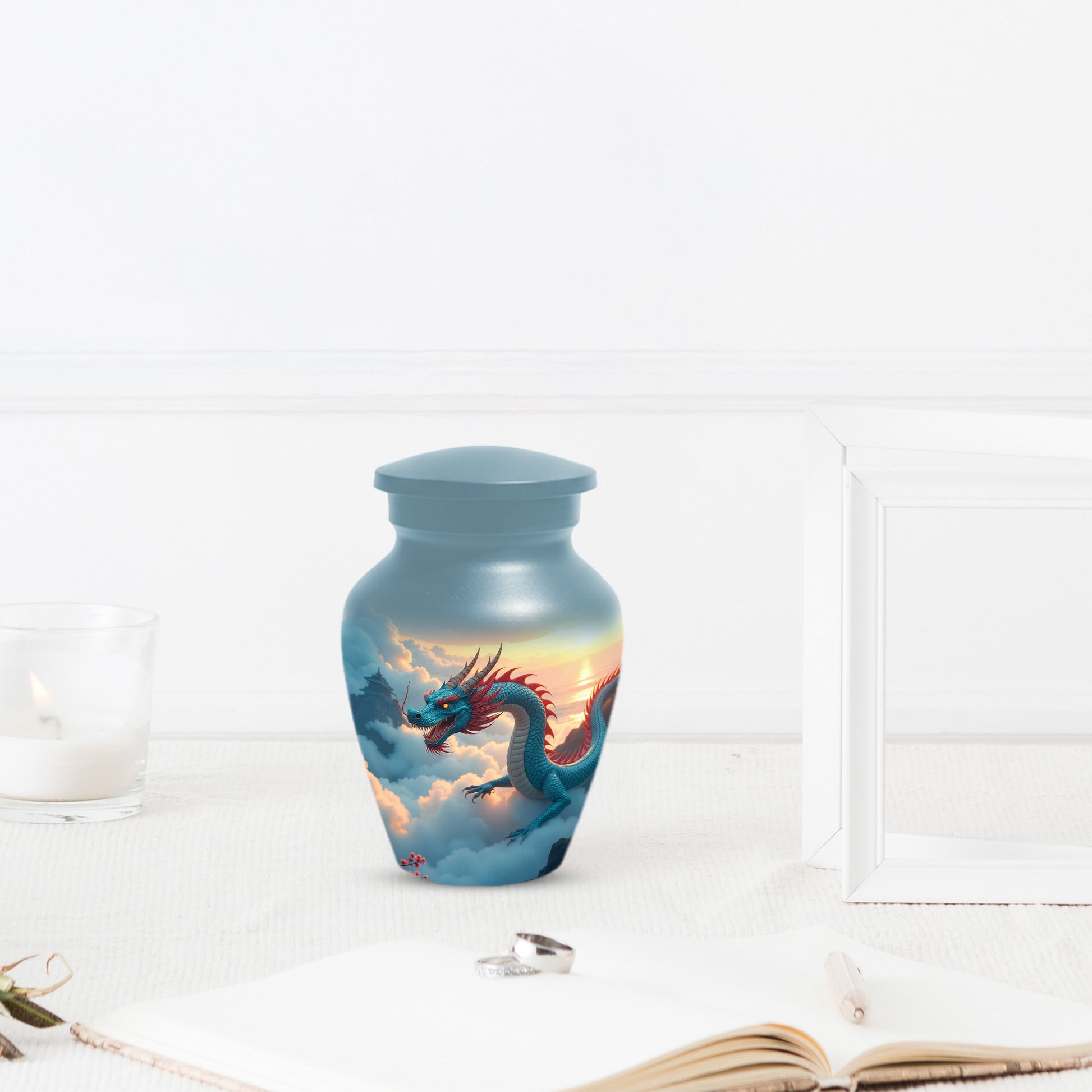 Celestial Sky Dragon Urn for Adult Ashes – Fantasy Dragon Adult Cremation Urn |  Memorial Urn