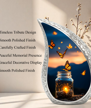Butterfly Memorial Urn for Ashes, Adult Cremation Urn for Mom