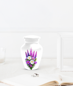 Wildflower Urn for Ashes, Custom Floral Cremation Urn for Mom