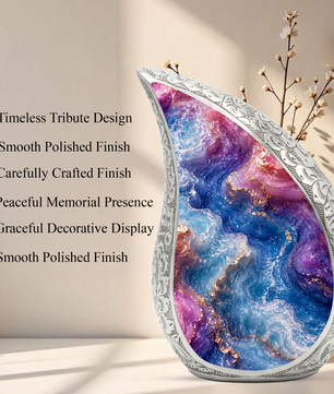 Beach Urn for Ashes,  Adult Urn for Human Ashes, Coastal Keepsake Urn