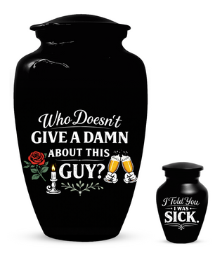Funny Adult Urn for Ashes,  Personalized Memorial Urn for Dad