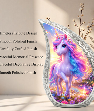 Unicorn Adult Urn for Ashes,Cremation Urn for Women