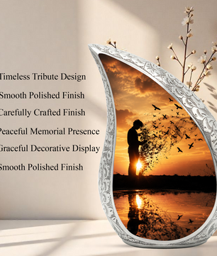 Sunset Memorial Urn for Human Ashes | Beautiful Sunset Cremation Urn