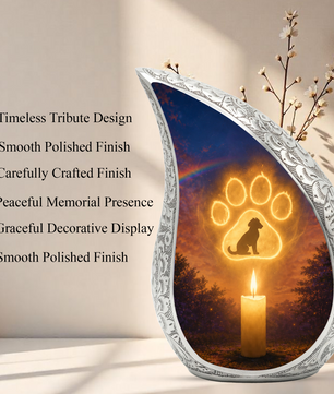 Dog Paw Urn for Human Ashes | Personalized Dog Paw Cremation Urn | Unique Adult Memorial