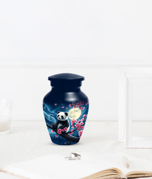 Panda Moon Urn for Ashes - Personalized Cherry Blossom Memorial for Mom | Cremation Urns for Mother