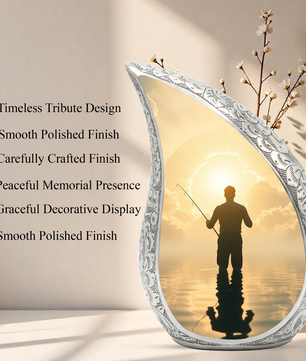 Fishing Gone Fishing Urn for Dad, Fishing Urns for Human Ashes