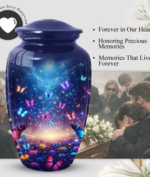 Butterfly Urn for Mom | Beautiful Butterfly Cremation Large Urn for Mother