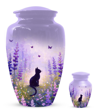 Cat Urn for Mom | Beautiful Cat Cremation  Large Urn for Mother|Funeral Urn for Human Ashes