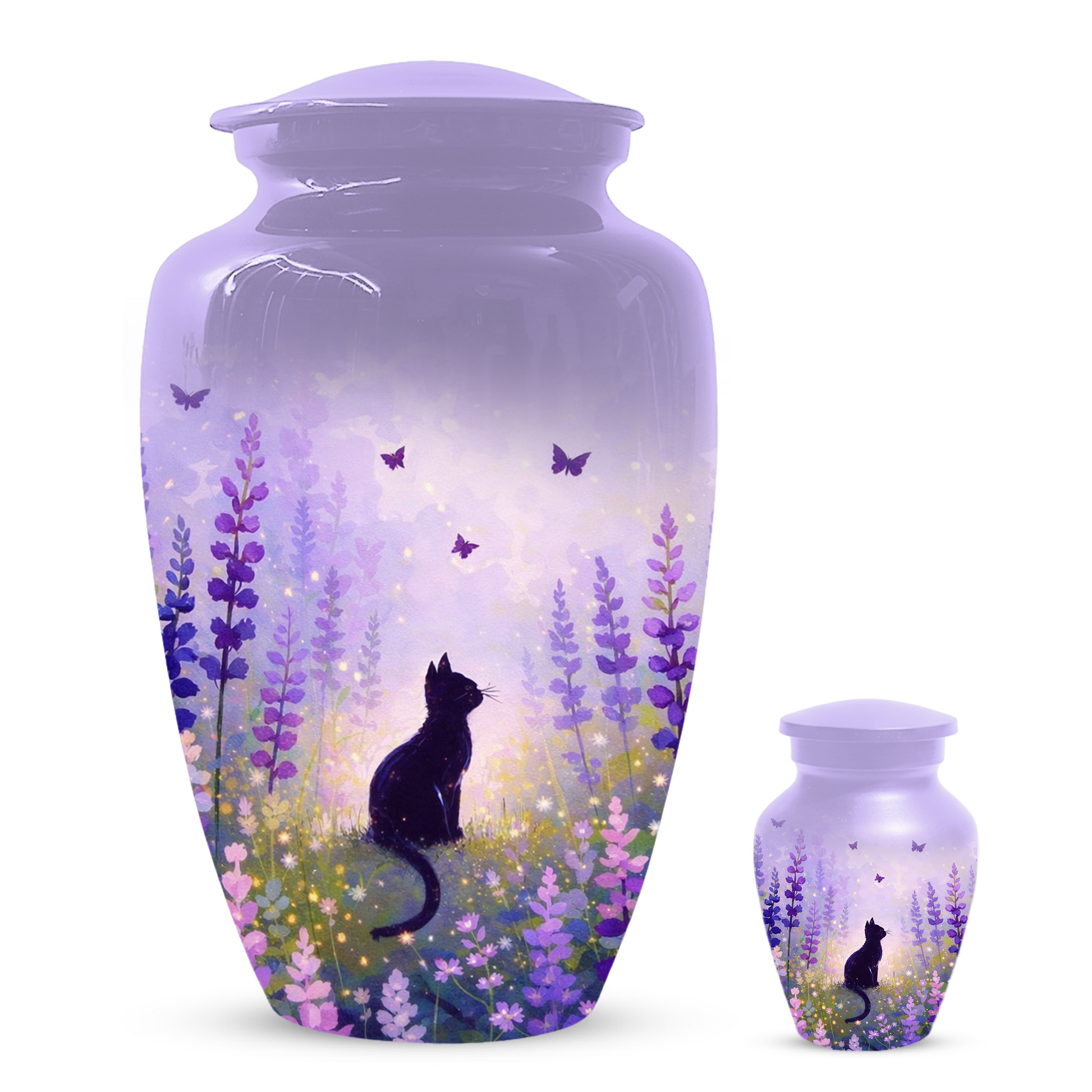 Cat Urn for Mom | Beautiful Cat Cremation  Large Urn for Mother|Funeral Urn for Human Ashes