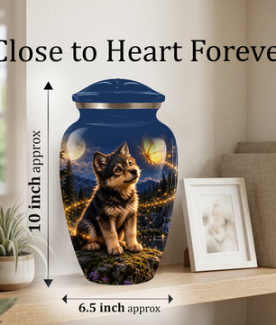Personalized Dog Cremation Urn for Ashes – Custom Pet Memorial Urn for Dogs