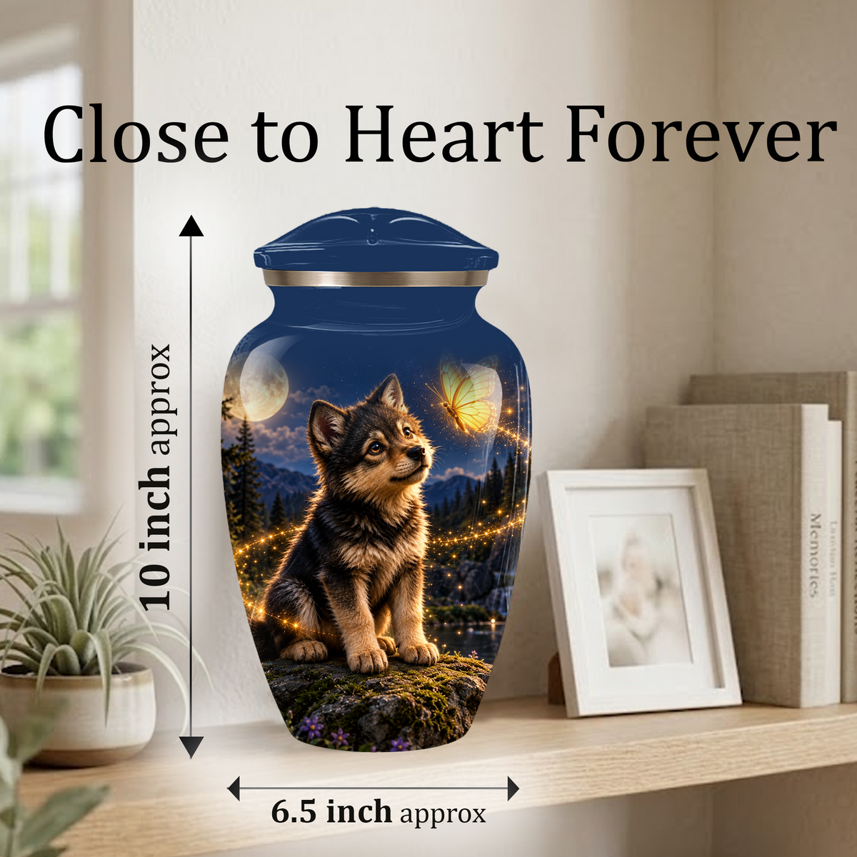Personalized Dog Cremation Urn for Ashes – Custom Pet Memorial Urn for Dogs