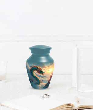 Celestial Sky Dragon Urn for Adult Ashes – Fantasy Adult Cremation Urn | Dragon Adult Urns for Ashes
