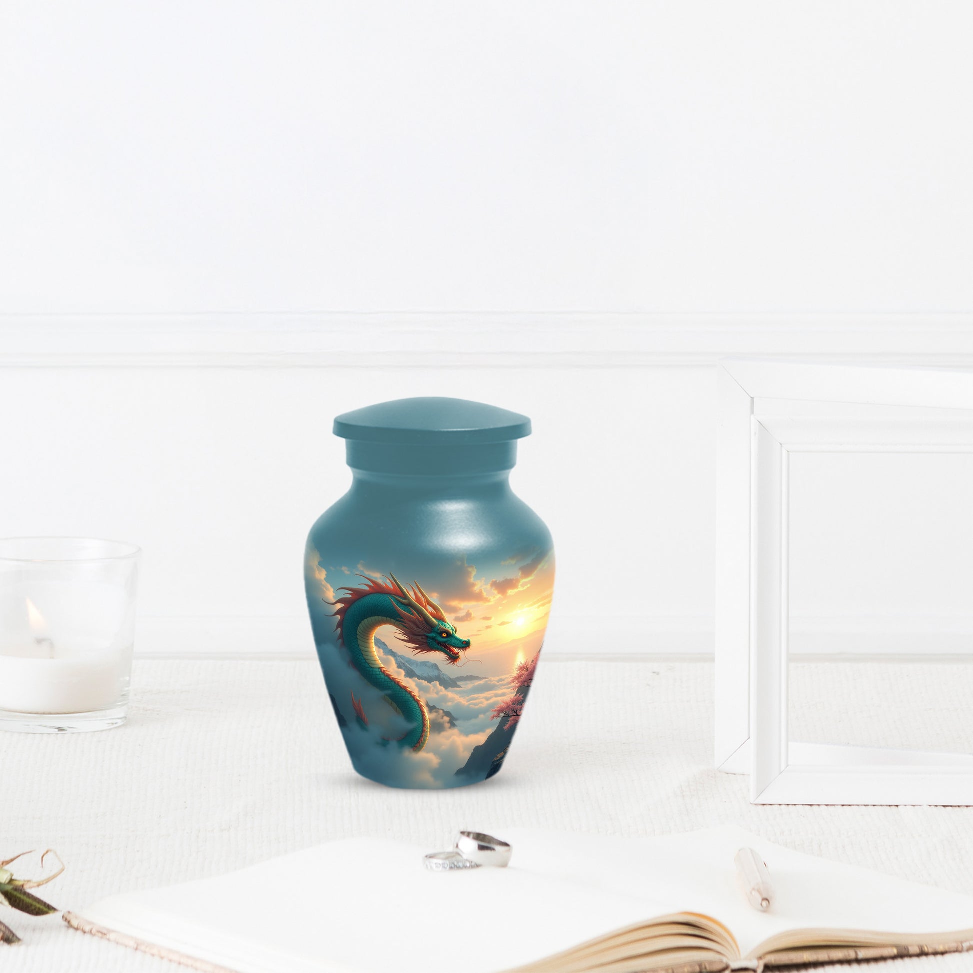 Celestial Sky Dragon Urn for Adult Ashes – Fantasy Adult Cremation Urn | Dragon Adult Urns for Ashes