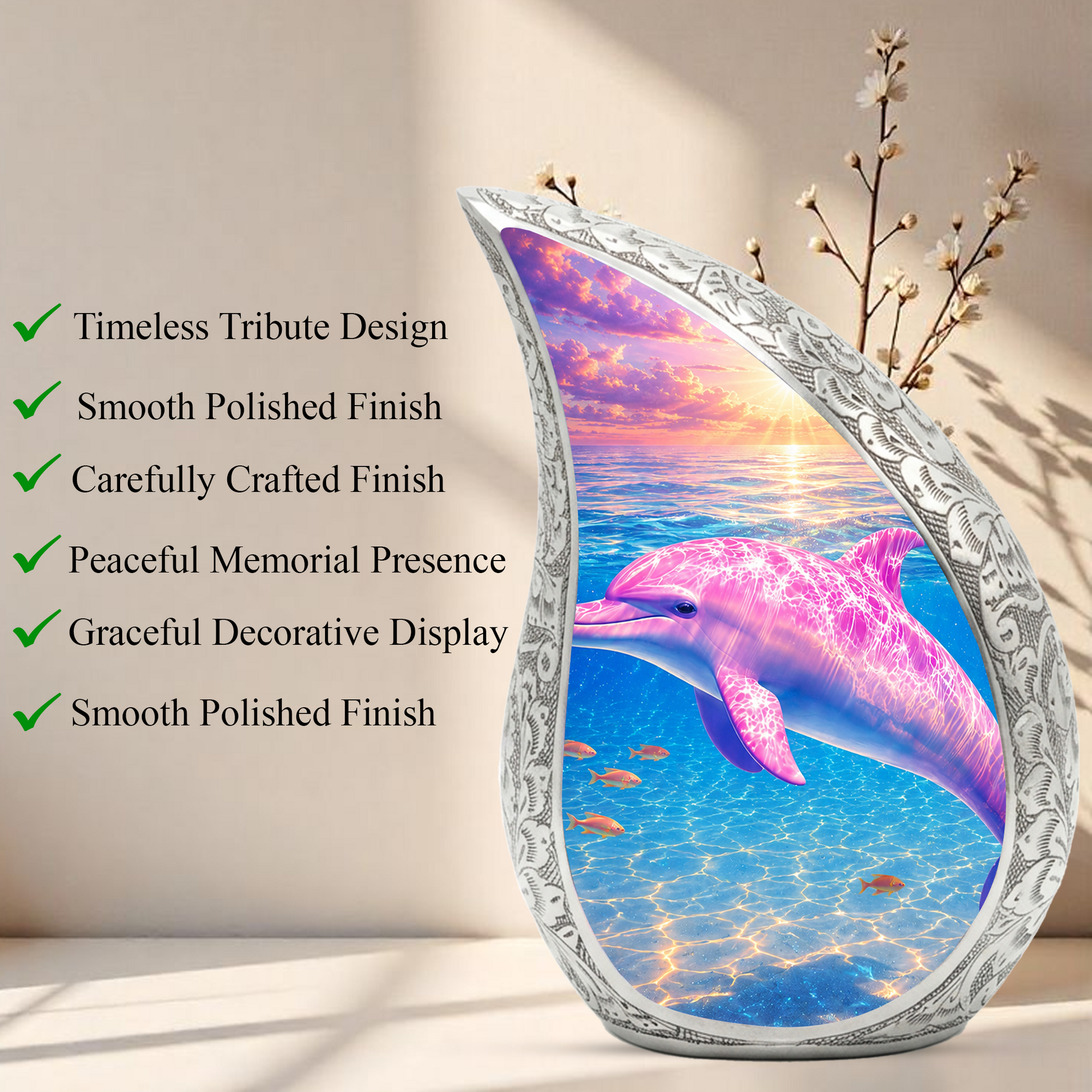 Dolphin Urn for Mom – Beautiful Dolphin Urns for Mom