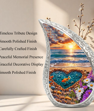 Beach Urn for Human Ashes – Premium Ocean Wave Cremation Urn