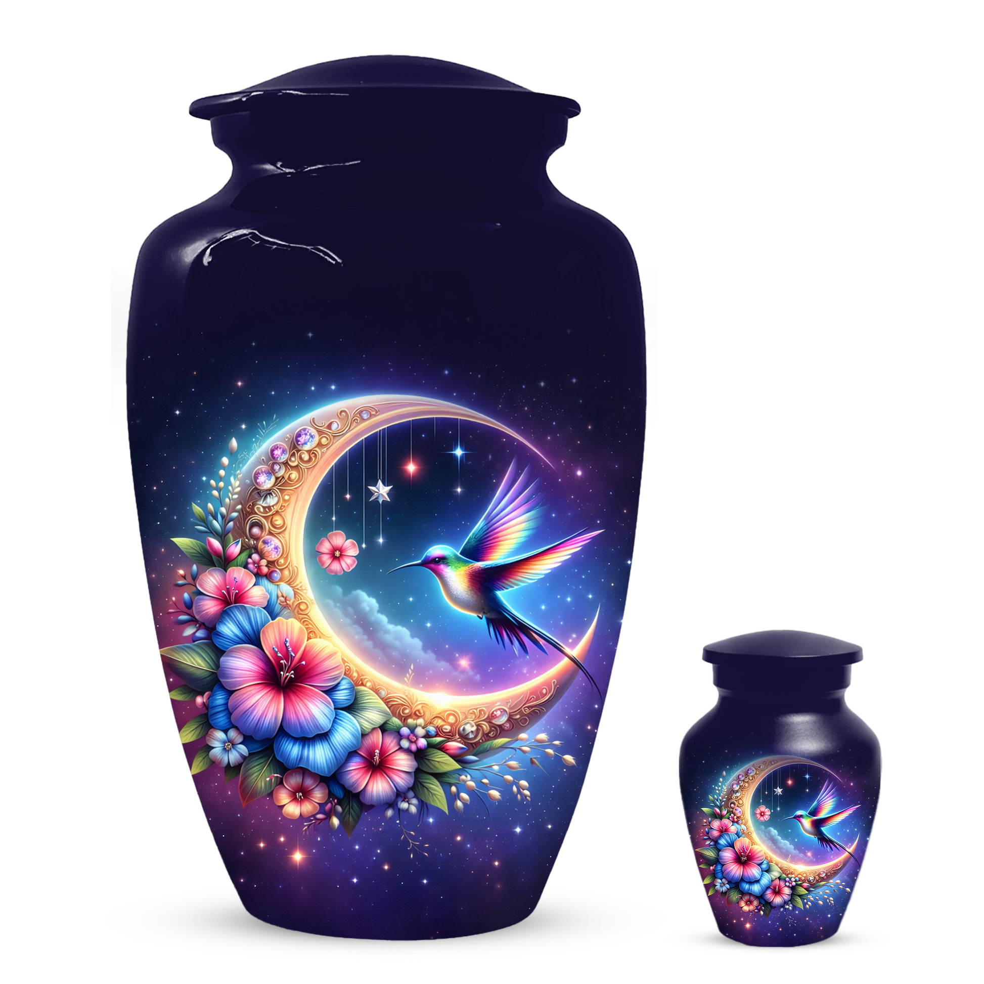 Hummingbird Cremation Urn for Ashes, Personalized Memorial Urn for Mom