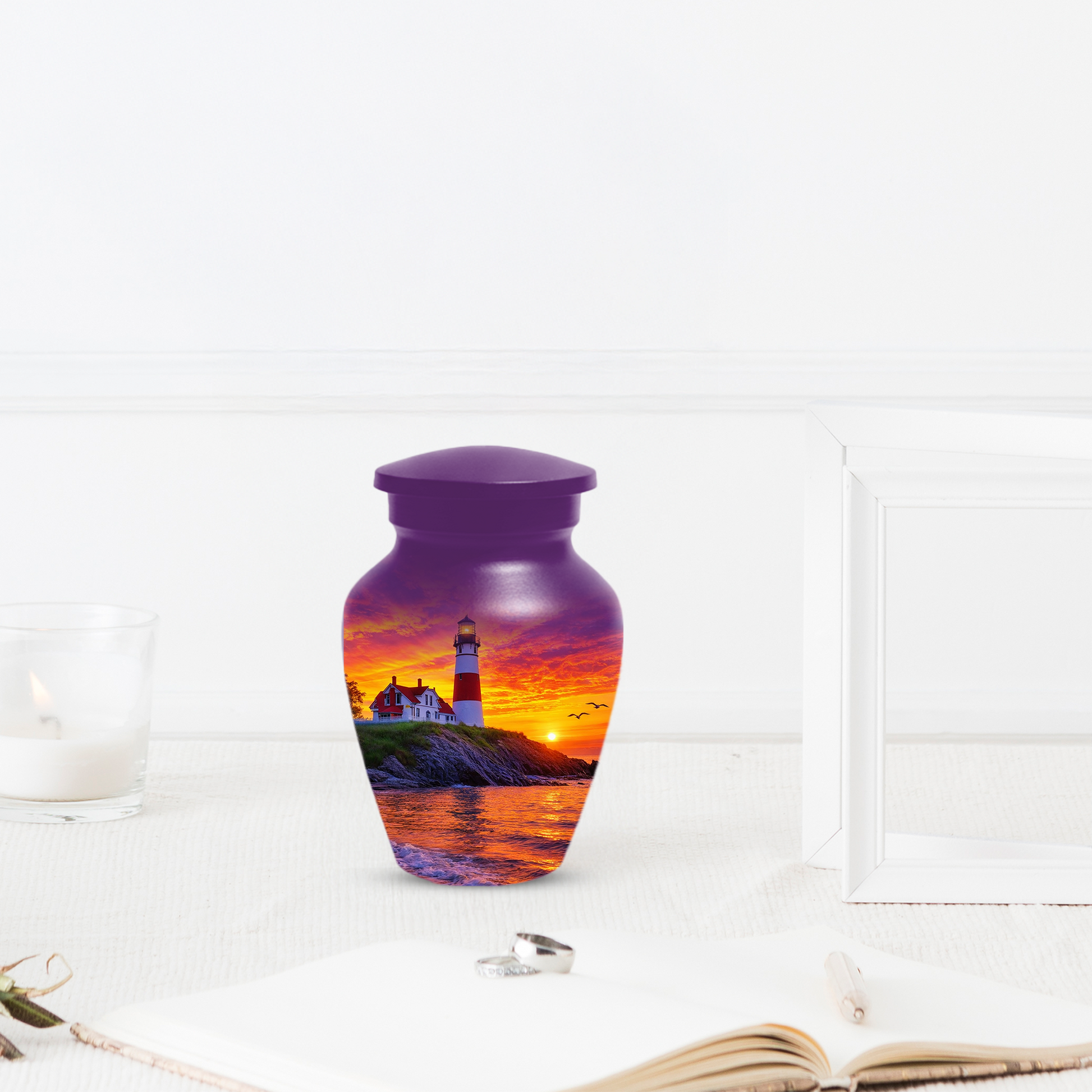 Lighthouse Cremation Urn for Ashes | Memorial Urn for Mom, Dad, Women & Men