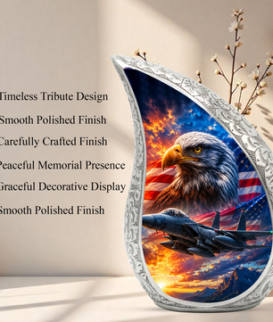 Eagle Urn for Human Ashes | Patriotic Adult Cremation Urn | Eagle Memorial Urn for Adult Ashes, Men & Women