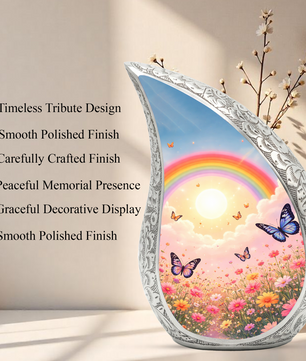 Rainbow Butterfly Urn for Human Ashes | Butterfly Urn | Urn for Mom | Memorial Urn
