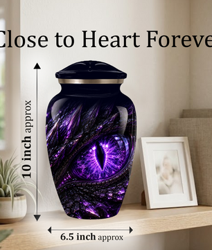 Dragon Eye Cremation Urn for Ashes | Personalized Dragon Urn | Fantasy Adult Memorial Urn