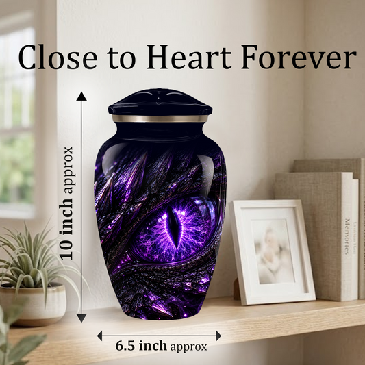 Dragon Eye Cremation Urn for Ashes | Personalized Dragon Urn | Fantasy Adult Memorial Urn