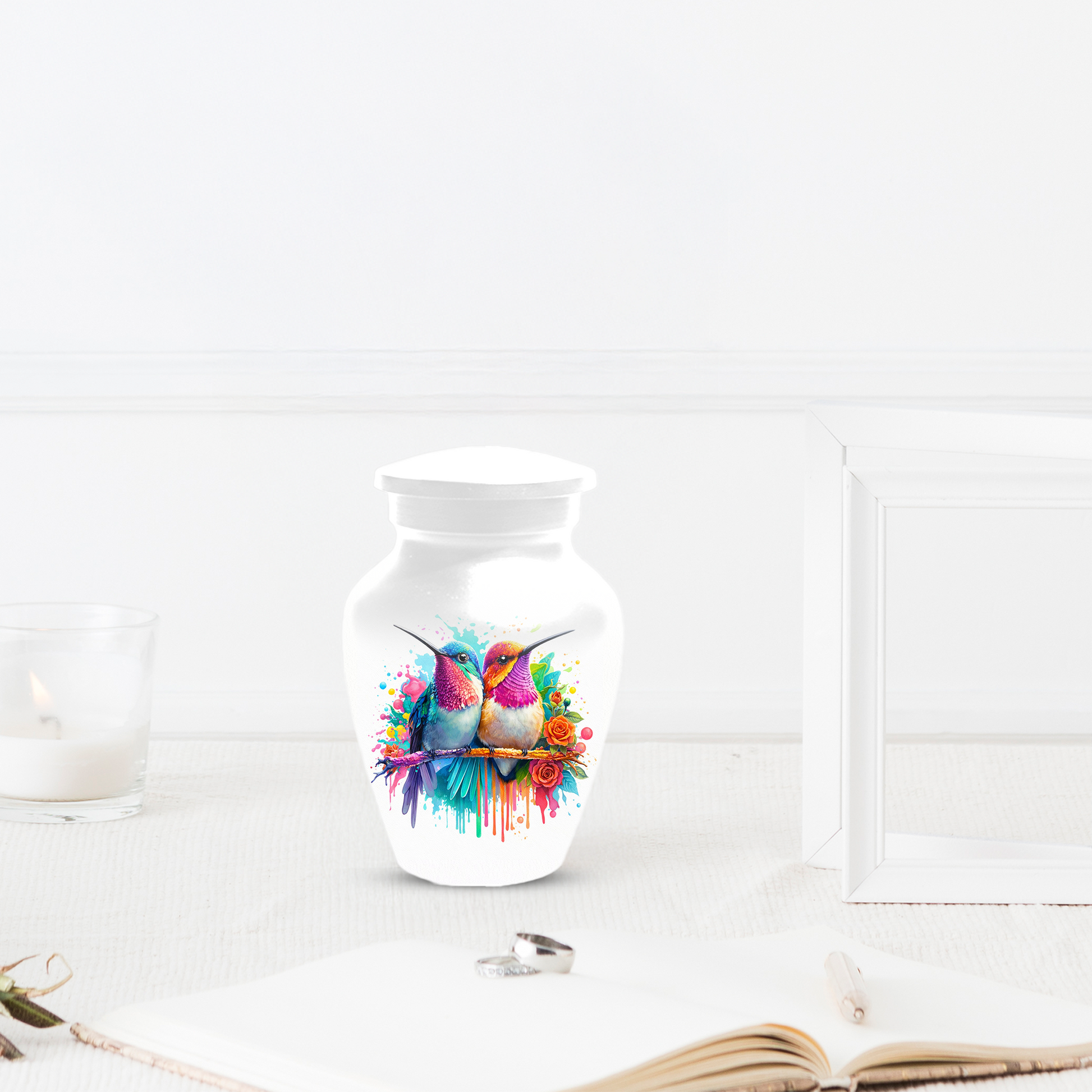 Personalized Hummingbird Cremation Urn for Human Ashes | Custom Urn for Mom