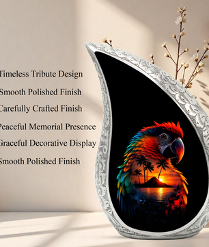 Beautiful Parrot Cremation Urn for Adult Ashes