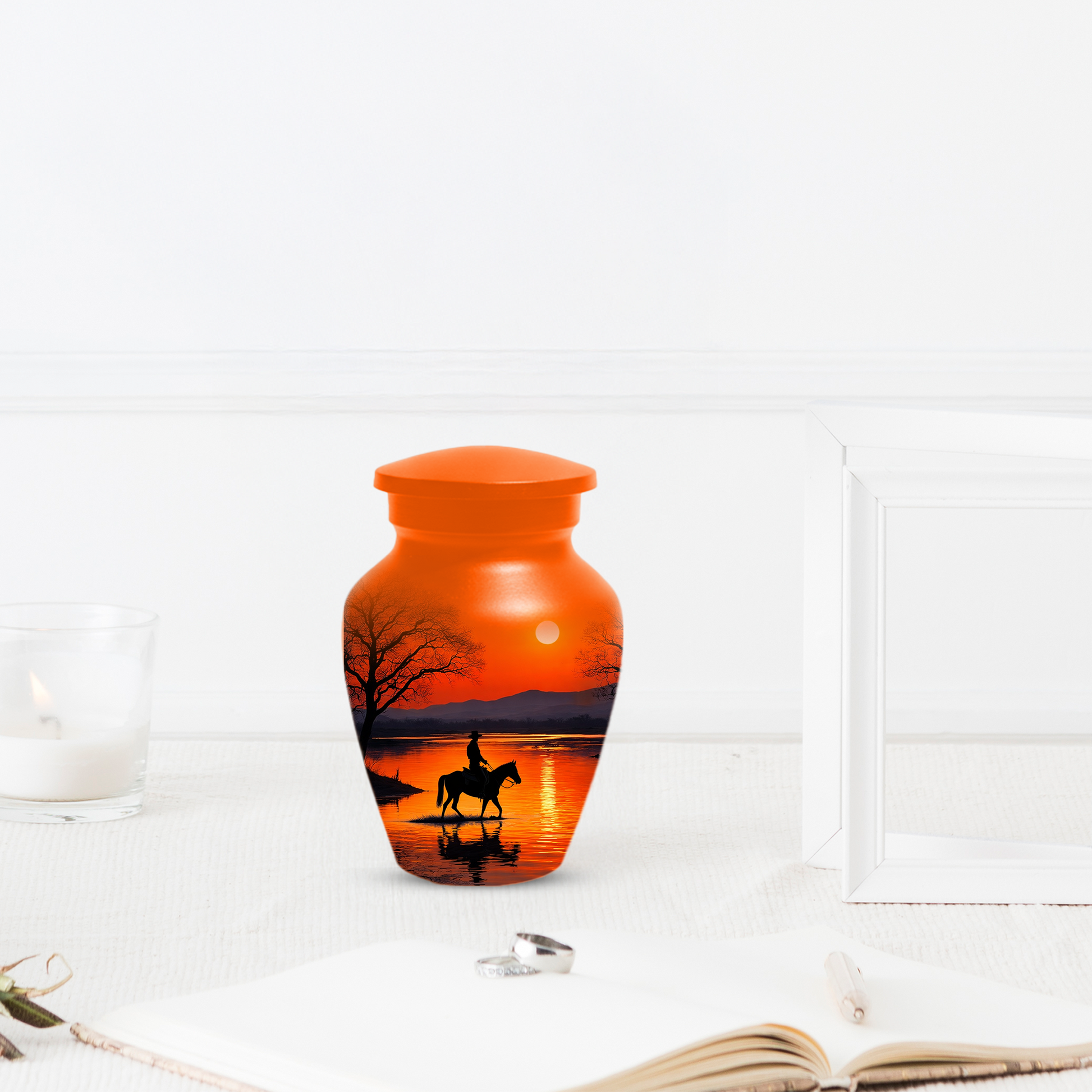 Cowboy Urn for Ashes | Western Cremation Urn for Dad