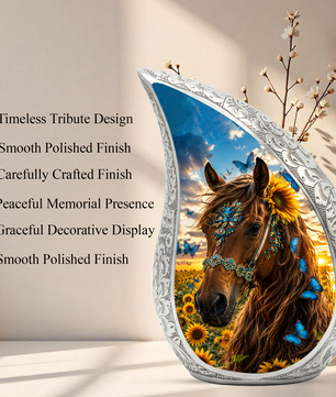 Horse Urn for Human Ashes – Adult Cremation Urn for Horse Lovers