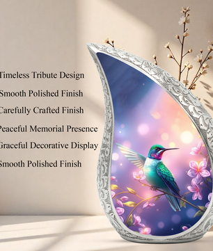 Hummingbird Urn for Mom | Elegant Memorial Urn for Women
