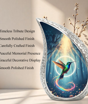 Hummingbird Urn for Mom | Personalized Memorial Urn | Adult Cremation Urn for Ashes