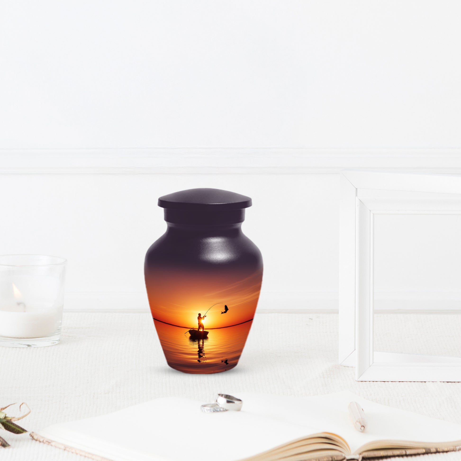 Fishing Urn for Human Ashes | Fishing Cremation Urn for Dad, Men