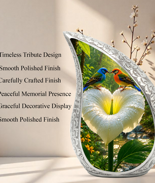 Bird Love Adult Urn for Human Ashes – Elegant Adult Cremation Urn