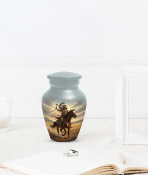 Warrior Horse Urn for Mom & Women | Unique Adult Female Cremation Urn for Human Ashes