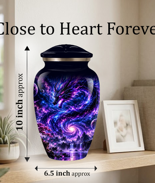 Dragon Cremation Urn for Ashes | Personalized Dragon Memorial Urn | Fantasy Dragon Adult Urn