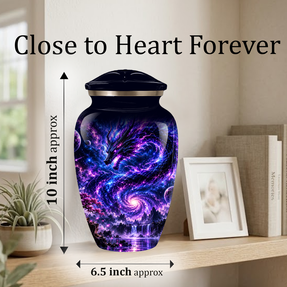 Dragon Cremation Urn for Ashes | Personalized Dragon Memorial Urn | Fantasy Dragon Adult Urn