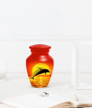 Dolphin Urn for Ashes | Adult Cremation Urn | Custom Memorial Urn for Human Ashes