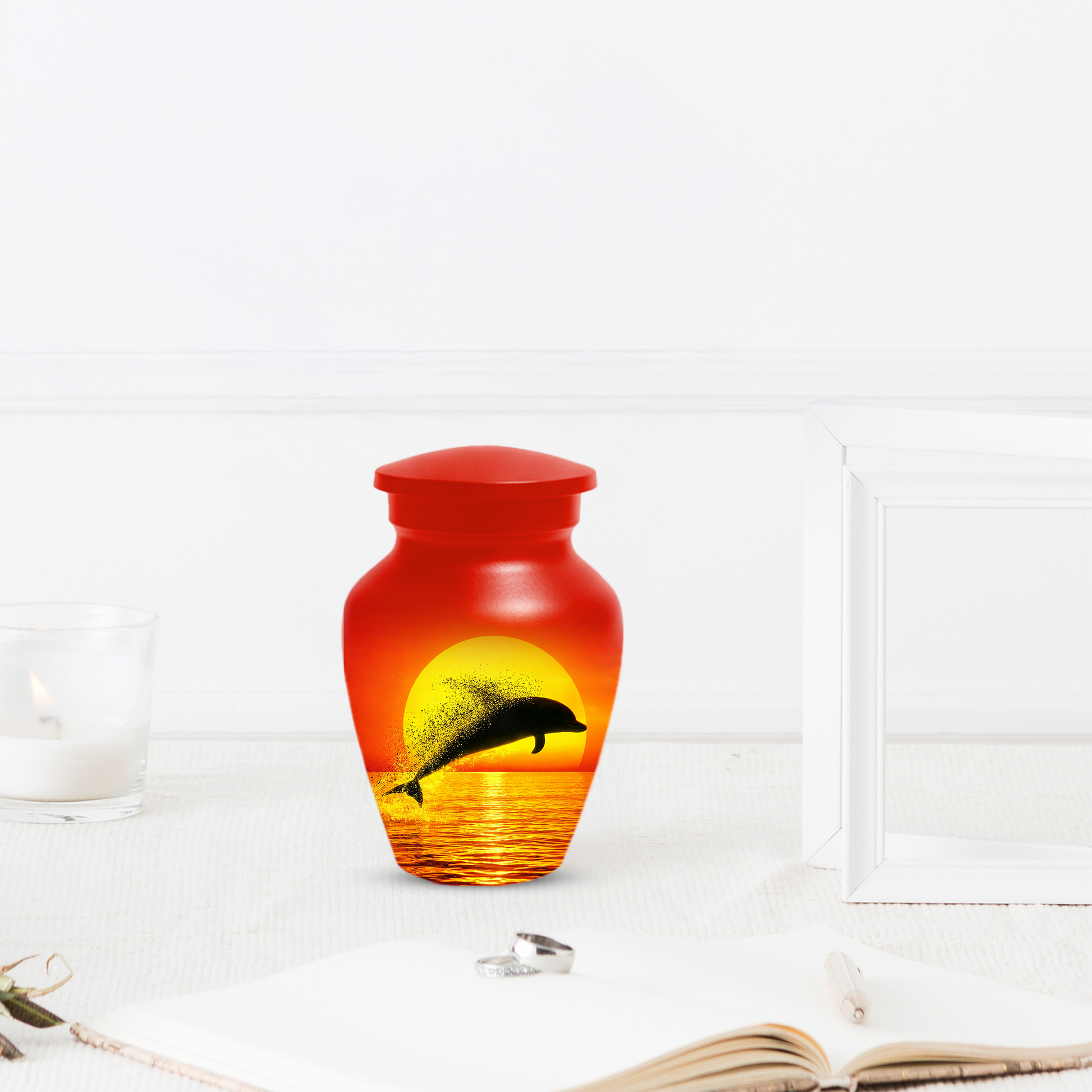 Dolphin Urn for Ashes | Adult Cremation Urn | Custom Memorial Urn for Human Ashes