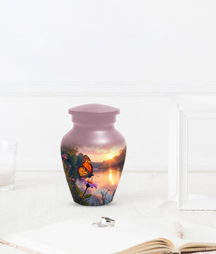 Butterfly Sunshine Urn for Human Ashes | Butterfly Sunrise Cremation Urn