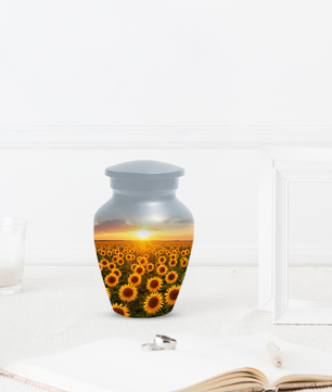 Sunflower Urn for Ashes, Custom Cremation Urn, Memorial Urn for Mom