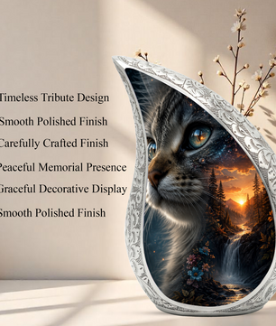 Cat Urn for Ashes | Personalized Cat Cremation Urn for Beloved Pet Memorial