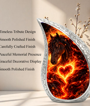 Horse Cremation Urn for Ashes, Horse Memorial Urn, Equestrian Urn, Horse Lover Adult Urn