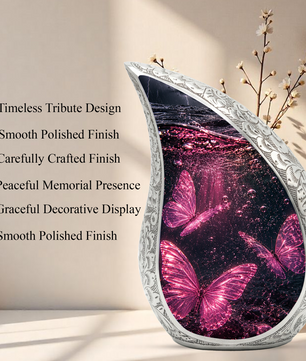 Pink Butterfly Urn for Ashes | Butterfly Urns for Human Ashes, Butterfly Urn for Cremains,