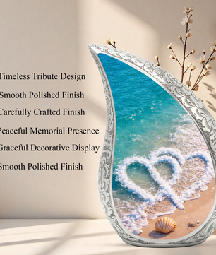 Beach Urns for Human Ashes, Ocean Wave Cremation Urn