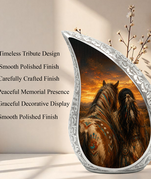 Native American Urn for Human Ashes – Beautiful Memorial Urn for Mom, Women & Female Loved Ones