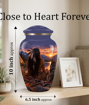 Adult Cremation Urn for Ashes | Personalized Adult Urn | Handmade Memorial Urn