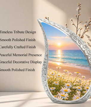 Sunflower Beach Adult Urn for Human Ashes – Premium Beach Cremation Urn