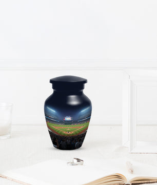 Baseball Stadium Adult Urn for Human Ashes | Personalized Baseball Cremation Urn for Men & Dad